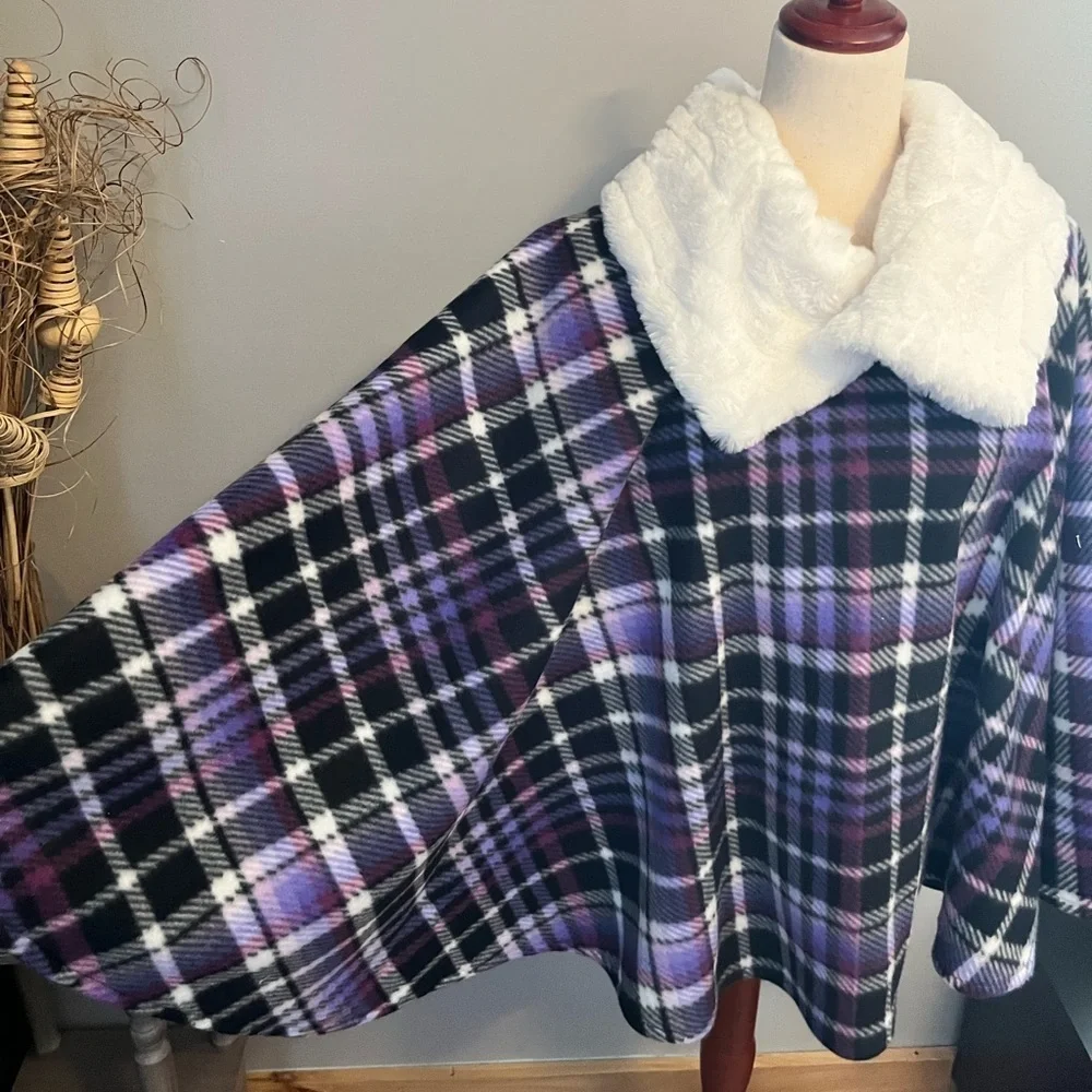 Fleece poncho
